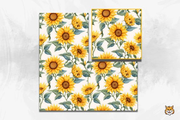 Autumn Sunflowers Seamless Pattern: A Versatile Design Asset for Seasonal Projects