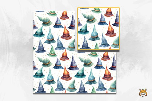 Elevating Creative Projects with the Sorcerer S Hats Seamless Pattern