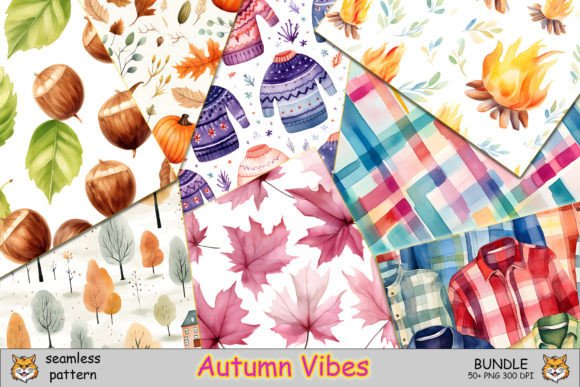 Embracing the Season: A Complete Guide to Using the Autumn Vibes Seamless Pattern Bundle in Creative Design