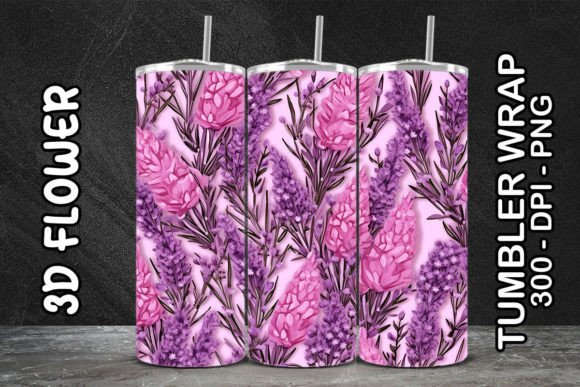 Evaluating 3D Lavender Flower Tumbler 3 for Sublimation Projects