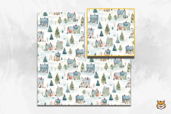 Evaluating Christmas Village Seamless Pattern 1 for Professional Design Projects