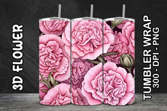 Evaluating the 3D Carnations Flower Tumbler 3 Digital Asset