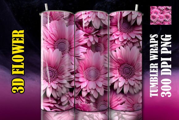 Evaluating the 3D Daisies Flower Tumbler 1 Digital Sublimation Design