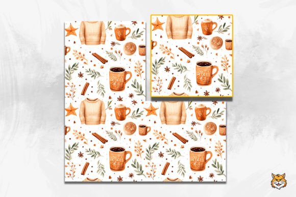 Evaluating the Cinnamon Sweater Seamless Pattern for Autumn Design Projects