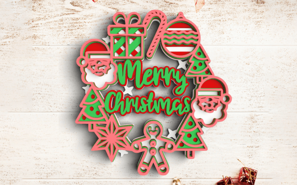 Evaluating the Merry Christmas SVG DXF 7 Layers Design for Holiday Crafting