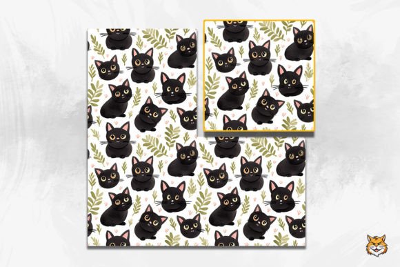 Evaluating the Silly Black Cat Seamless Pattern for Creative Projects