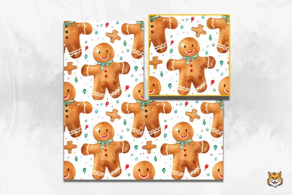 Gingerbread Man Seamless Pattern 1 Design Guide