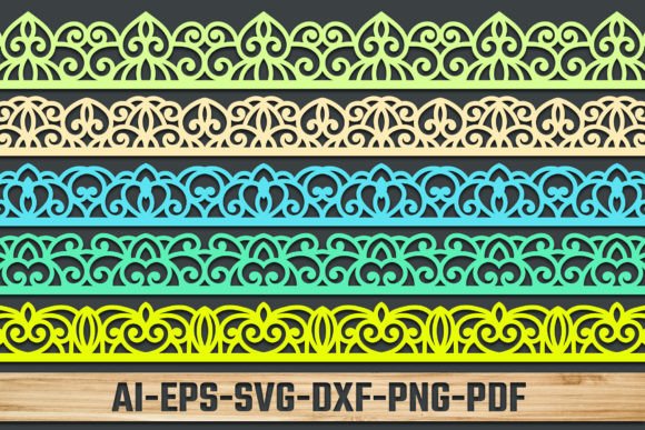 Laser Lace Border Die Cuts Bundle SVG 60