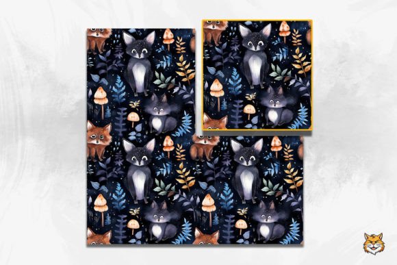 Mysterious Animals Seamless Pattern for Creative Projects