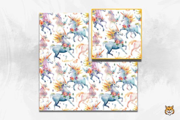 Mythical Creatures Seamless Pattern: Elevating Creative Projects with Enchanted Design Assets