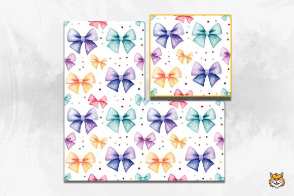 Ribbon Bow Seamless Pattern 1: Festive Design Asset