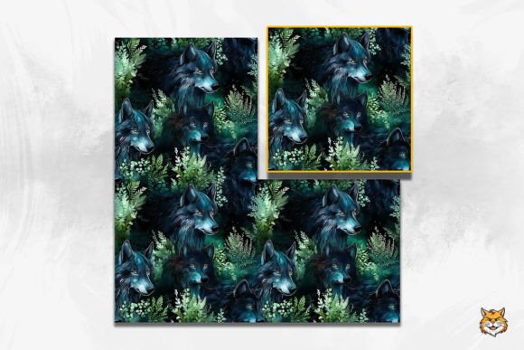 Sinister Wolves Seamless Pattern for Bold Design Projects