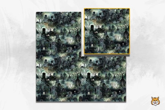 Strategic Application of the Crowded Graveyard Seamless Pattern in Creative Projects