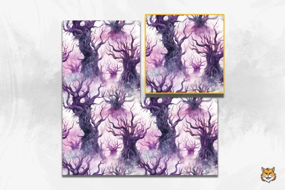 Strategic Applications of Enchanted Trees Seamless Pattern 6 in Professional Design