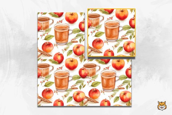 Strategic Applications of the Autumn Hot Apple Cider Seamless Pattern in Creative Projects