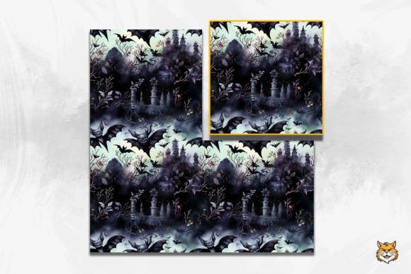 Unleashing Creativity with the Spine-Chilling Bats Seamless Pattern Collection