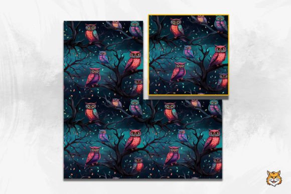 Wicked Owls Seamless Pattern 2 Design Guide
